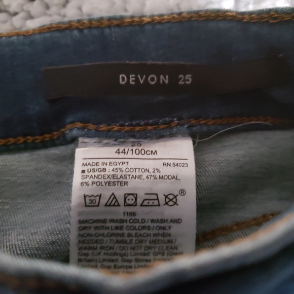 BNWT BANANA REPUBLIC Devon high rise skinny jeans (25) - Picture 7 of 9